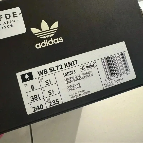 New Adidas Wales Bonner SL72 Sneaker Shoes Knit Green Womens Size 7 - Picture 2 of 16